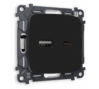 Розетка 2хUSB type A и C без рамки Ambrella Volt Quant MO811010