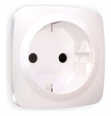 Накладка для розетки с заземлением и со шторками Ambrella Volt Quant OP2070