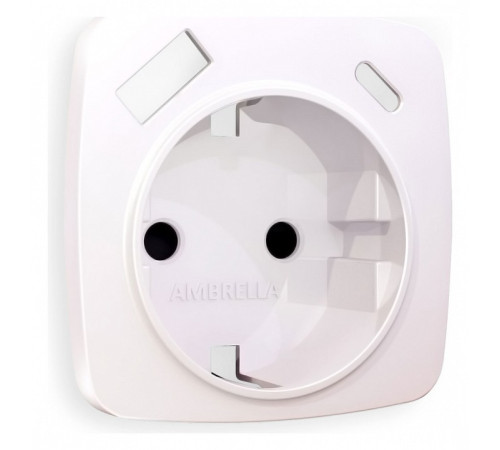 Накладка для розетки с заземлением и со шторками и 2хUSB type A и C Ambrella Volt Quant OP2100