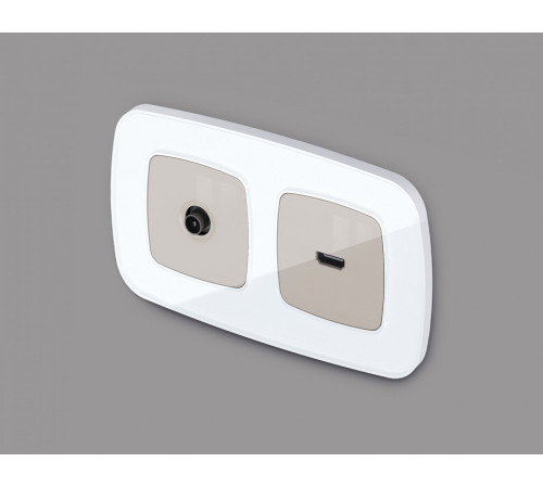 Накладка для розетки HDMI Ambrella Volt Quant OP3740