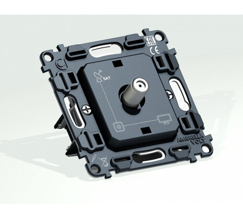 Механизм ТВ-розетки и SAT-розетки Ambrella Volt QUANT VM215