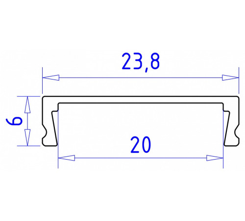 Профиль накладной Ambrella Light GP GP1800BK