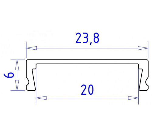 Профиль накладной Ambrella Light GP GP1800WH