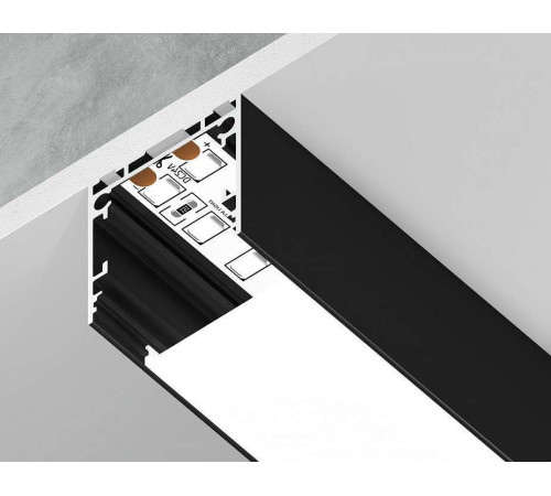 Профиль для светодиодной ленты Ambrella Light Profile System GP GP2500BK накладной черный GP2500BK