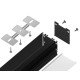 Профиль для светодиодной ленты Ambrella Light Profile System GP GP2500BK накладной черный GP2500BK