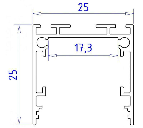 Короб накладной Ambrella Light Profile System GP GP2500WH