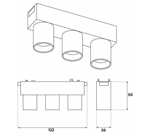 Накладной светильник Ambrella Light GV GV1503