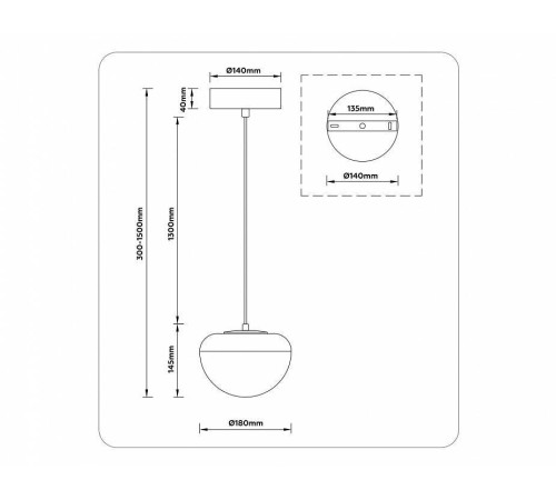 Подвесной светильник Ambrella Light LH LH12001