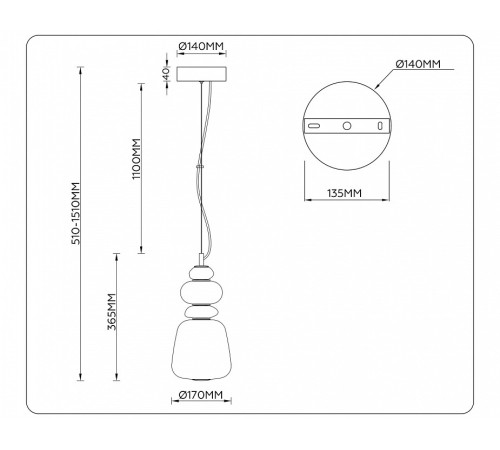 Подвесной светильник Ambrella Light LH LH53162