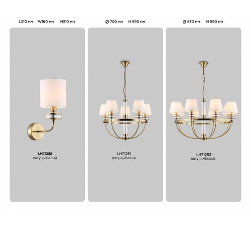 Бра Ambrella Light HIGH LIGHT 12 Вт LH71255