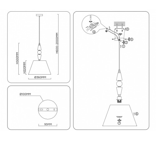 Подвесной светильник Ambrella Light LH LH75250