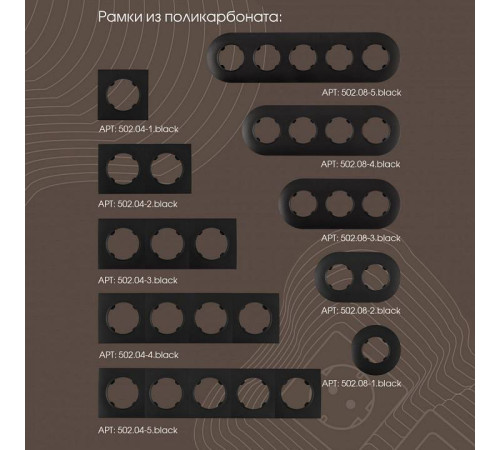 Выключатель одноклавишный без рамки Arte Milano 202 202.30-1.black
