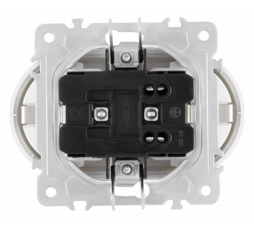 Розетка двойная с заземлением, без рамки Arte Milano am-202 202.40-2.white