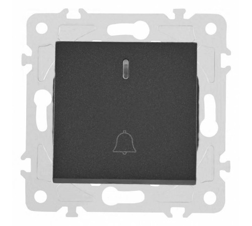 Кнопка звонка для жалюзи с подсветкой без рамки Arte Milano 203 203.37-1.black