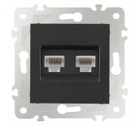 Розетка Ethernet RJ-45 без рамки Arte Milano am-203 203.45-2.black