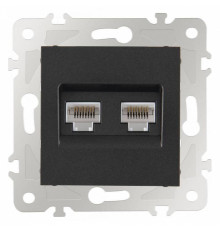 Розетка Ethernet RJ-45 без рамки Arte Milano am-203 203.45-2.black