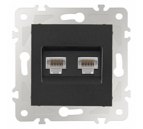 Розетка Ethernet RJ-45 без рамки Arte Milano am-203 203.45-2.black