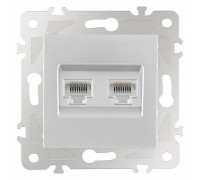 Розетка Ethernet RJ-45 без рамки Arte Milano am-203 203.45-2.silver