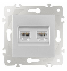 Розетка Ethernet RJ-45 без рамки Arte Milano am-203 203.45-2.silver
