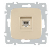 Розетка телефонная RJ-11 без рамки Arte Milano am-205 205.51-1.shampan