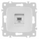 Розетка телефонная RJ-11 без рамки Arte Milano am-205 205.51-1.silver