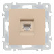 Розетка Ethernet RJ-45 без рамки Arte Milano am-206 206.45-1.shampan