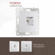Розетка Ethernet RJ-45 без рамки Arte Milano am-206 206.45-1.silver