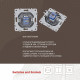 Розетка Ethernet RJ-45 без рамки Arte Milano am-206 206.45-1.silver