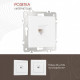 Розетка Ethernet RJ-45 без рамки Arte Milano am-206 206.45-1.white