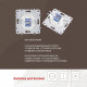 Розетка Ethernet RJ-45 без рамки Arte Milano am-206 206.45-1.white