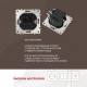 Розетка USB, без рамки Arte Milano am-206 206.46-1.black
