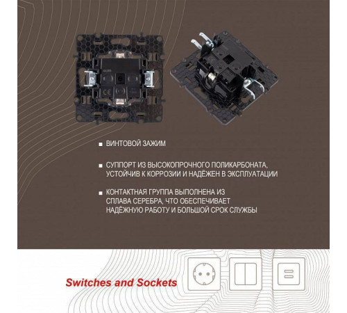 Розетка влагозащищенная с заземлением и со шторкой с крышкой Arte Milano am-217 217.41-1.black