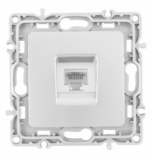 Розетка телефонная RJ-11 без рамки Arte Milano am-217 217.51-1.silver