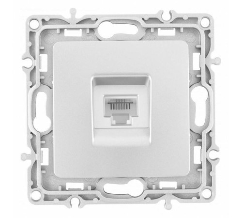 Розетка телефонная RJ-11 без рамки Arte Milano am-217 217.51-1.silver