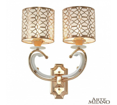 Бра Arte Milano Florentia-1237 301237/2W Wh/Gd