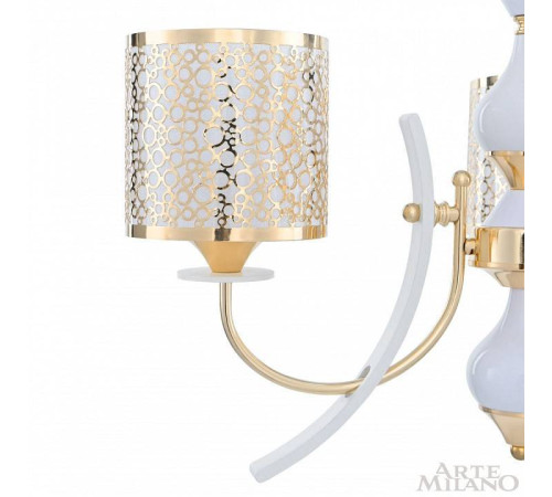 Подвесная люстра Arte Milano Florentia-6067 306067/3 Wh/Gd