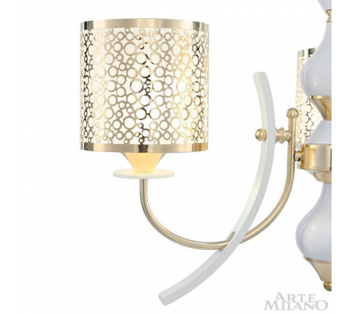 Подвесная люстра Arte Milano Florentia-6067 306067/3 Wh/Gd