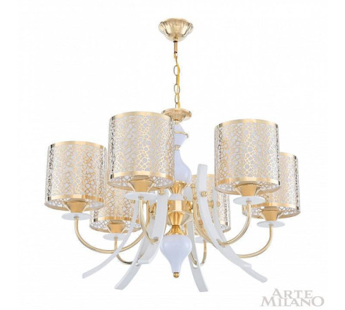 Подвесная люстра Arte Milano Florentia-6067 306067/6 Wh/Gd