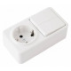Блок с выключателями двухклавишными Arte Milano am-310 310.53-1.white