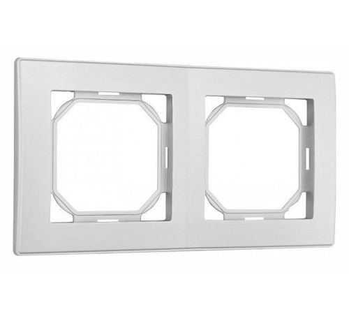 Рамка на 2 поста Arte Milano am-503.06 503.06-2.silver