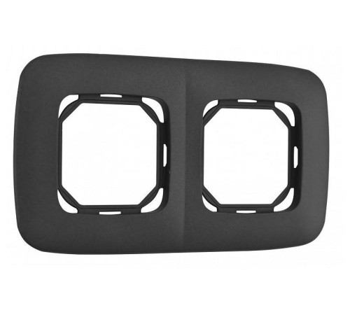 Рамка на 2 поста Arte Milano am-505.05 505.05-2.black