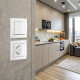 Выключатель двухклавишный Arte Milano SET06-1 SET06-1-30-2 silver