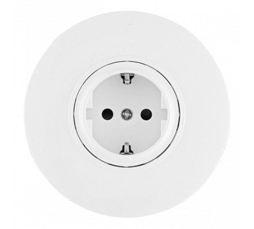 Розетка с заземлением и со шторкой Arte Milano SET08-1 SET08-1-40-1 white