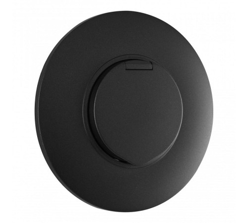 Розетка с заземлением и шторкой, с крышкой Arte Milano SET08-1 SET08-1-41-1 black