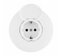 Розетка с заземлением и шторкой, с крышкой Arte Milano SET08-1 SET08-1-41-1 white