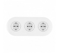 Розетка с заземлением и со шторкой Arte Milano SET08-3 SET08-3-40-1x3 white