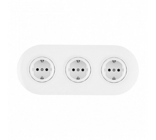 Розетка с заземлением и со шторкой Arte Milano SET08-3 SET08-3-40-1x3 white
