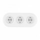 Розетка с заземлением и со шторкой Arte Milano SET08-3 SET08-3-40-1x3 white