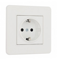 Розетка с заземлением и со шторкой Arte Milano SET16-1 SET16-1-40-1 white