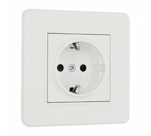 Розетка с заземлением и со шторкой Arte Milano SET16-1 SET16-1-40-1 white